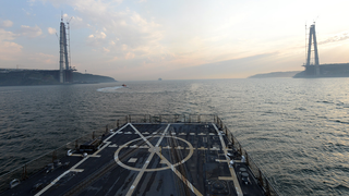The Best View of the New Bosporus Bridge Is From a US Destroyer